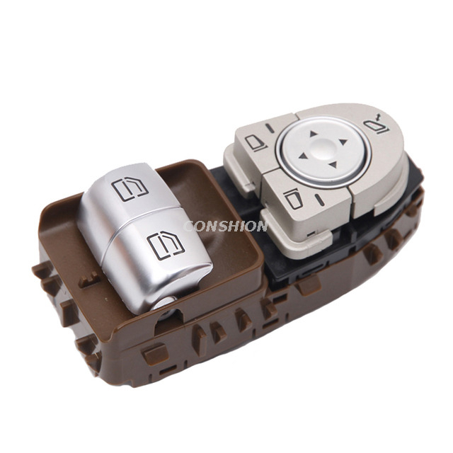 2059050302/2059057011 Interrupteur de fenêtre électrique brun - pour Benz C-Class Viano